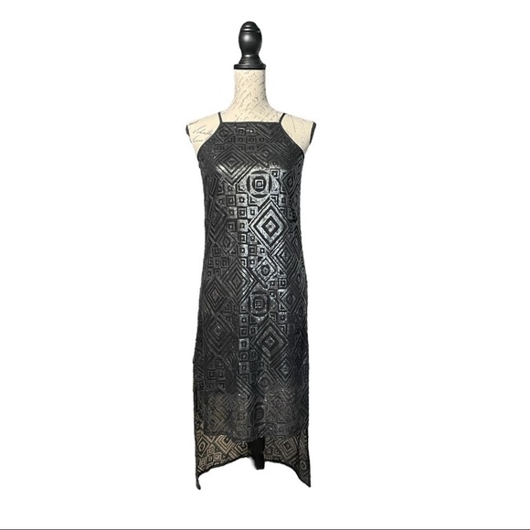 BCBGeneration Black Hi-low Sequin Dress Size Small NWT - Picture 1 of 3